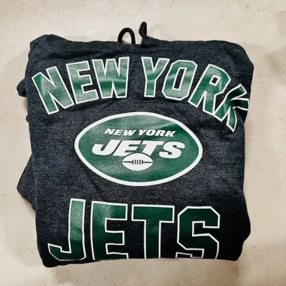NEW Campus Colors New York Jets Gameday Hoodie Sweatshirt Heather Gray Men Small - Picture 2 of 3